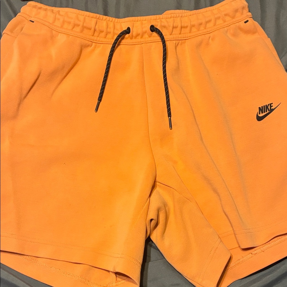 Nike Men's Bright Orange Athletic Shorts